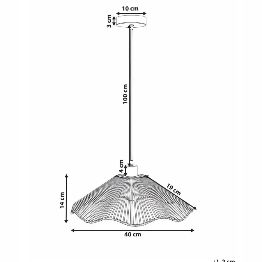 Leen Bakker MIGORI - Hanglamp - Naturel - Papier