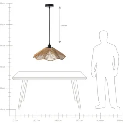 Leen Bakker MIGORI - Hanglamp - Naturel - Papier