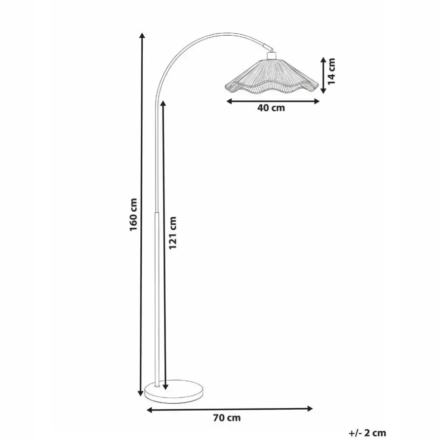 Staande Lampen-Leen Bakker MIGORI - Staande lamp - Naturel - Papier