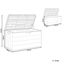 Leen Bakker MILIES - Kussenbox - Wit - 116 x 60 cm - Synthetisch materiaal