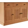 Dressoirs-Loft24 Mille - Dressoir met 3 deuren en 2 lades in natuurlijk grenen