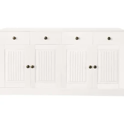 Dressoirs-Loft24 Mille - Dressoir met 4 deuren en 2 laden in wit gelakt grenen