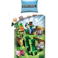Dekbedovertrekken|Kinderdekbedovertrekken-Merkloos Minecraft Outside - Dekbedovertrek-140x200cm