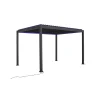 Terrasoverkappingen-Mirador Deluxe overkapping elektrisch met LED 300 x 400 antraciet