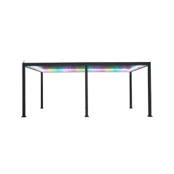Mirador Deluxe overkapping elektrisch met LED 300 x 600 antraciet