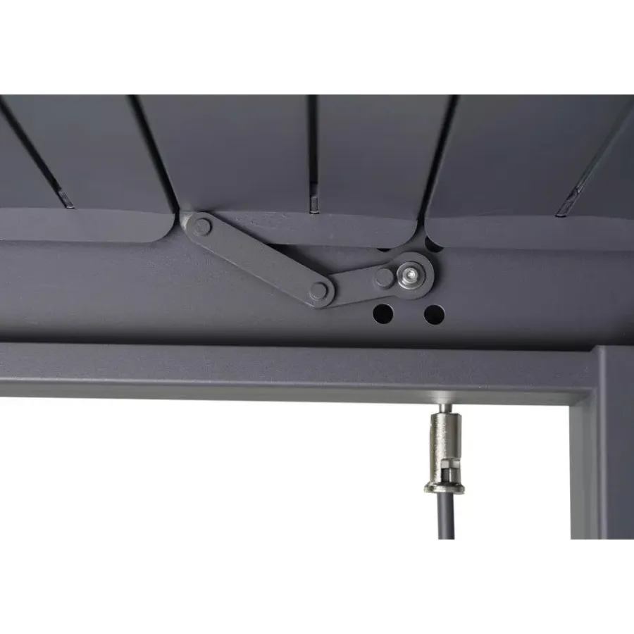 Terrasoverkappingen-Mirador Deluxe terrasoverkapping 300 x 400 cm antraciet