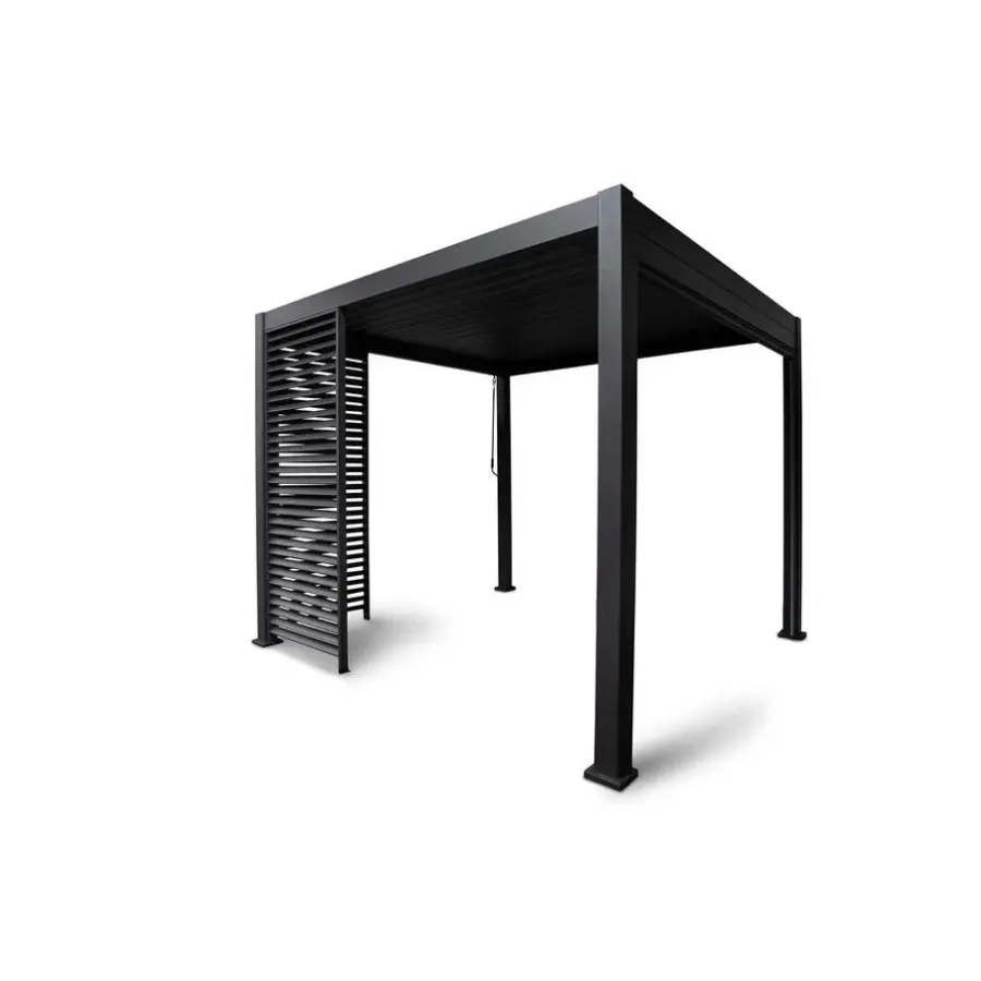 Terrasoverkappingen-Mirador Louvre shutter paneel (voor 3M kant) antraciet 1 stuk