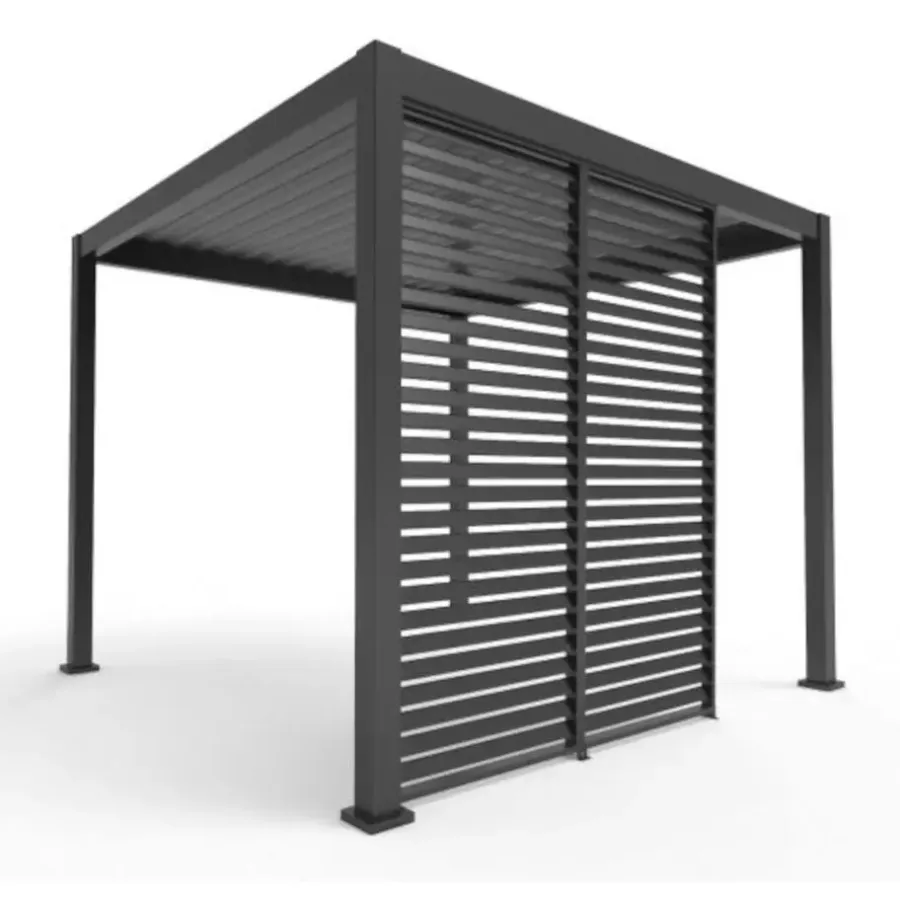 Terrasoverkappingen-Mirador Louvre shutter paneel (voor 3M kant) antraciet 1 stuk