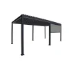 Terrasoverkappingen-Mirador pull down zijscherm 4M windscherm antraciet