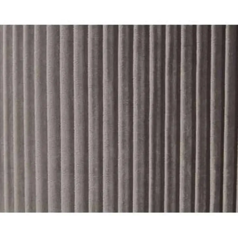 Poefen-Beliani MIRAMAR - Poef - Grijs - 35/31 cm - Fluweel