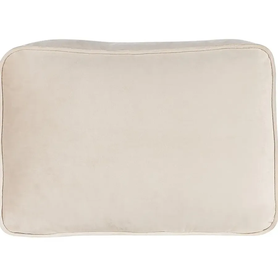 Loveseats-Beliani MIRAMAS - Chaise longue - Beige - Linkerzijde - Fluweel