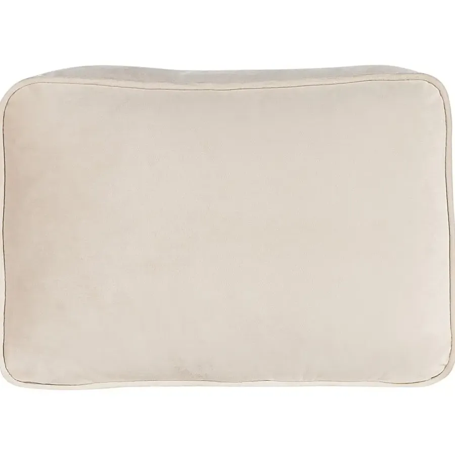 Beliani MIRAMAS - Chaise longue - Beige - Rechterzijde - Fluweel