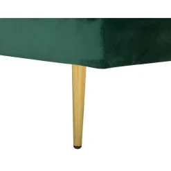 Beliani MIRAMAS - Chaise longue - Smaragdgroen - Rechterzijde - Fluweel
