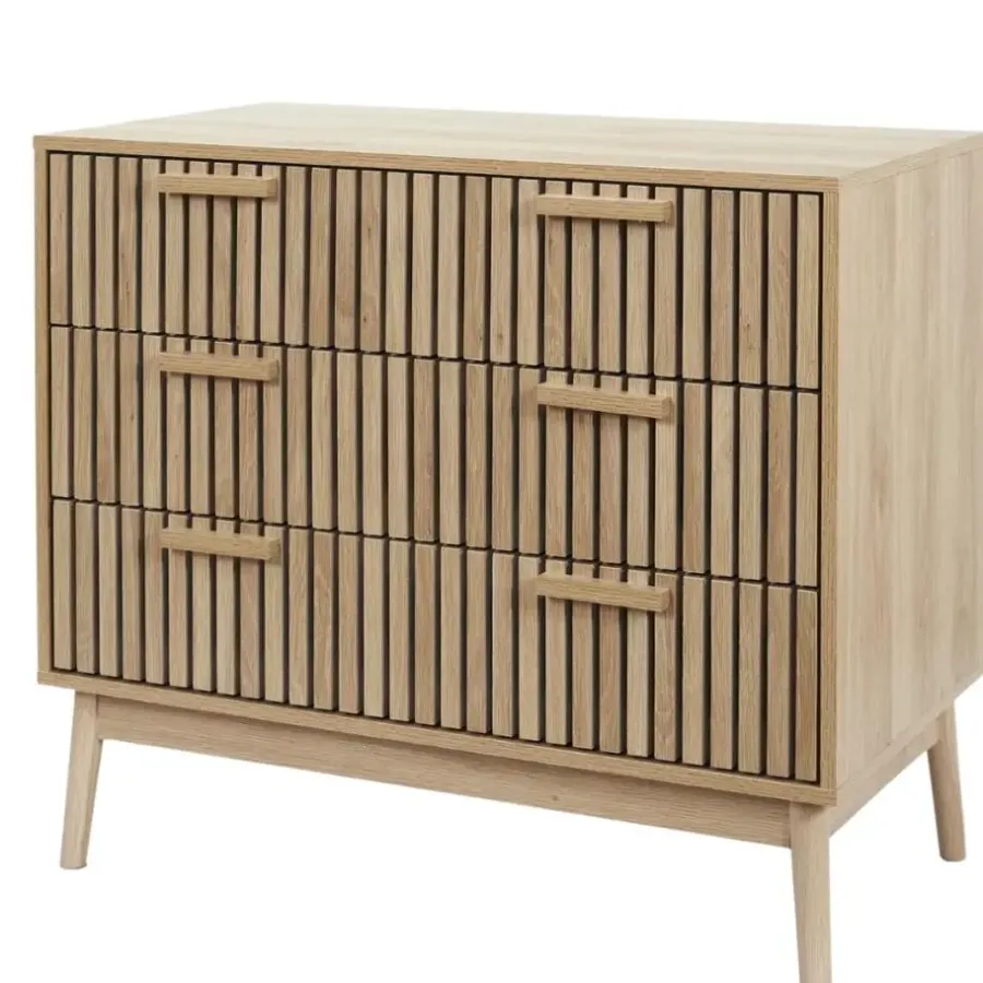 Ladekasten|Ladekasten-MISOU Commode Klaus - Bruin
