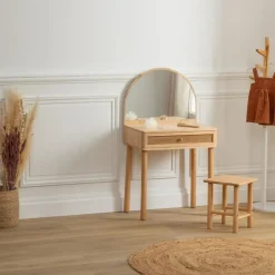 Kaptafels-MISOU Make up tafel - Bruin