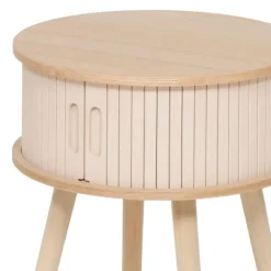 MISOU Nachtkastjes Juliet met Kastje - Set van 2 - Beige