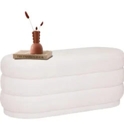 Opbergboxen-MISOU Poef Teddy - Wit