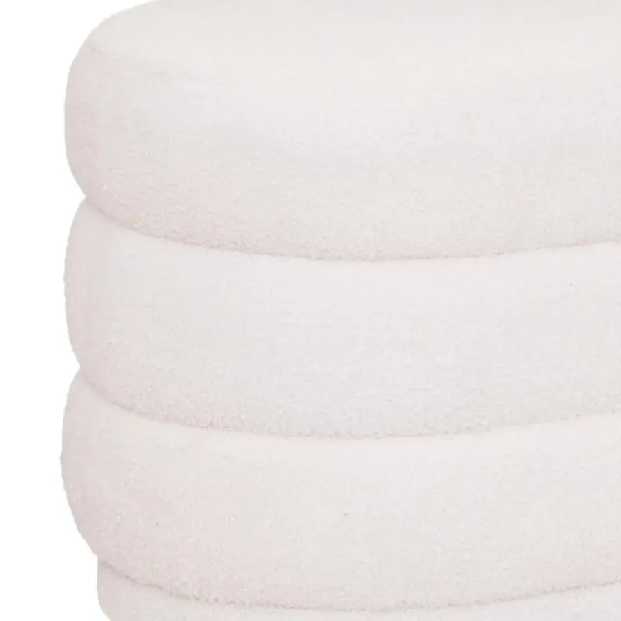 Opbergboxen-MISOU Poef Teddy - Wit