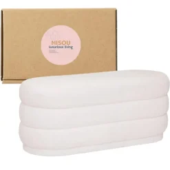 Opbergboxen-MISOU Poef Teddy - Wit