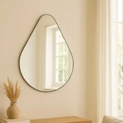 Spiegels-MISOU Spiegel Druppel Design Britta - Zwart