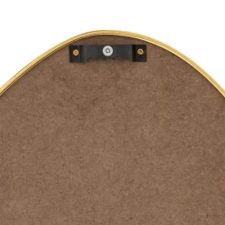 Spiegels-MISOU Spiegel Goud Wandspiegel Ovaal Wanddecoratie Badkamerspiegel 60x40cm