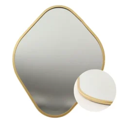 Spiegels-MISOU Spiegel Organische Vorm Goud 25x34cm