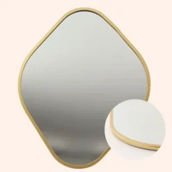 Spiegels-MISOU Spiegel Organische Vorm Goud 25x34cm
