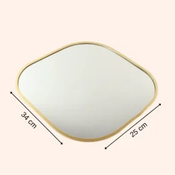 Spiegels-MISOU Spiegel Organische Vorm Goud 25x34cm
