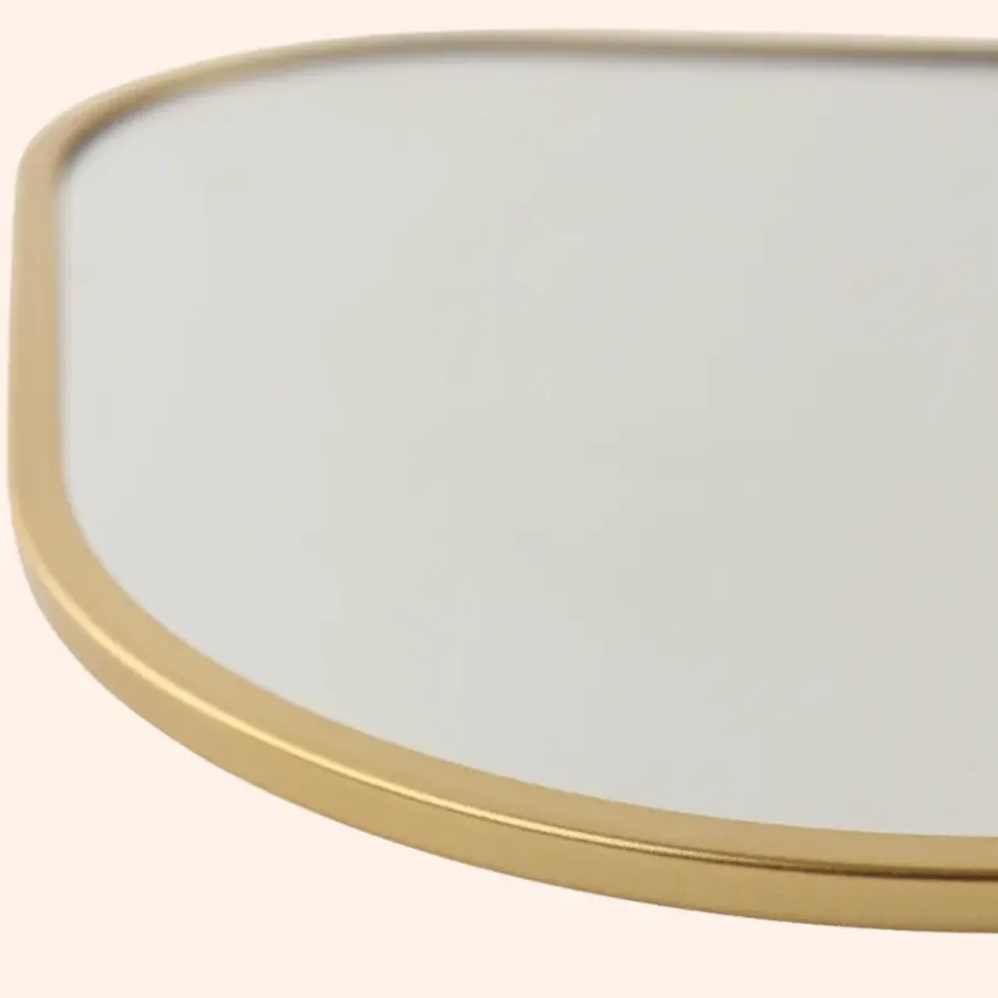 Spiegels-MISOU Spiegel Organische Vorm Goud 25x34cm