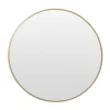 Spiegels-MISOU Spiegel Rond Goud Glas Wandspiegel Diameter 55cm Accessoires