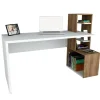 Bureaus-Emob 18mm Witte walnoot Studiebureau