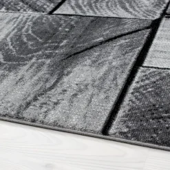 Muratap Modern Design Vloerkleed Parma - Zwart/Grijs - Laagpolig 200x290 cm