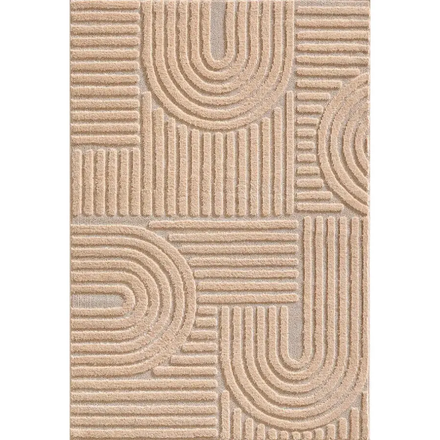 Muratap Modern Japandi Vloerkleed - Roze - Boho Scandinavisch - 200x290 cm Laagpolig
