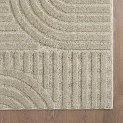 Muratap Modern Japandi Vloerkleed - Beige - Boho Scandinavisch - 160x230 cm Laagpolig