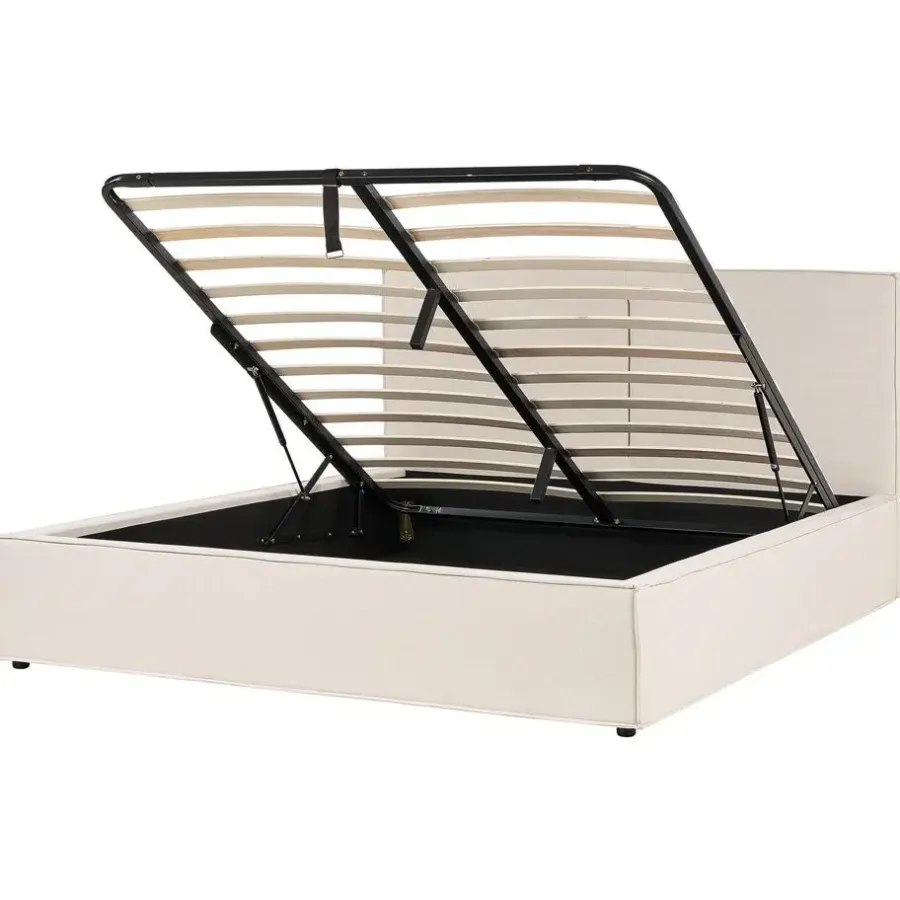 Beliani MOISSAC - Bed - Beige - 180 x 200 cm - Polyester