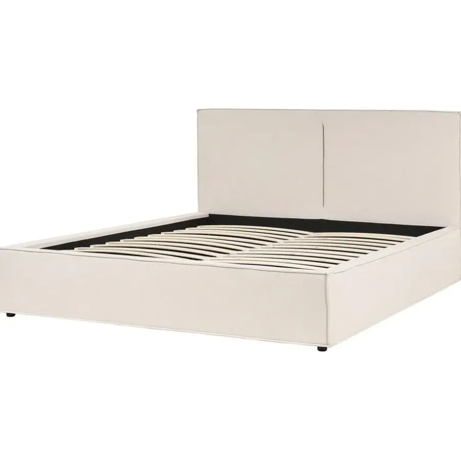 Beliani MOISSAC - Bed - Beige - 180 x 200 cm - Polyester
