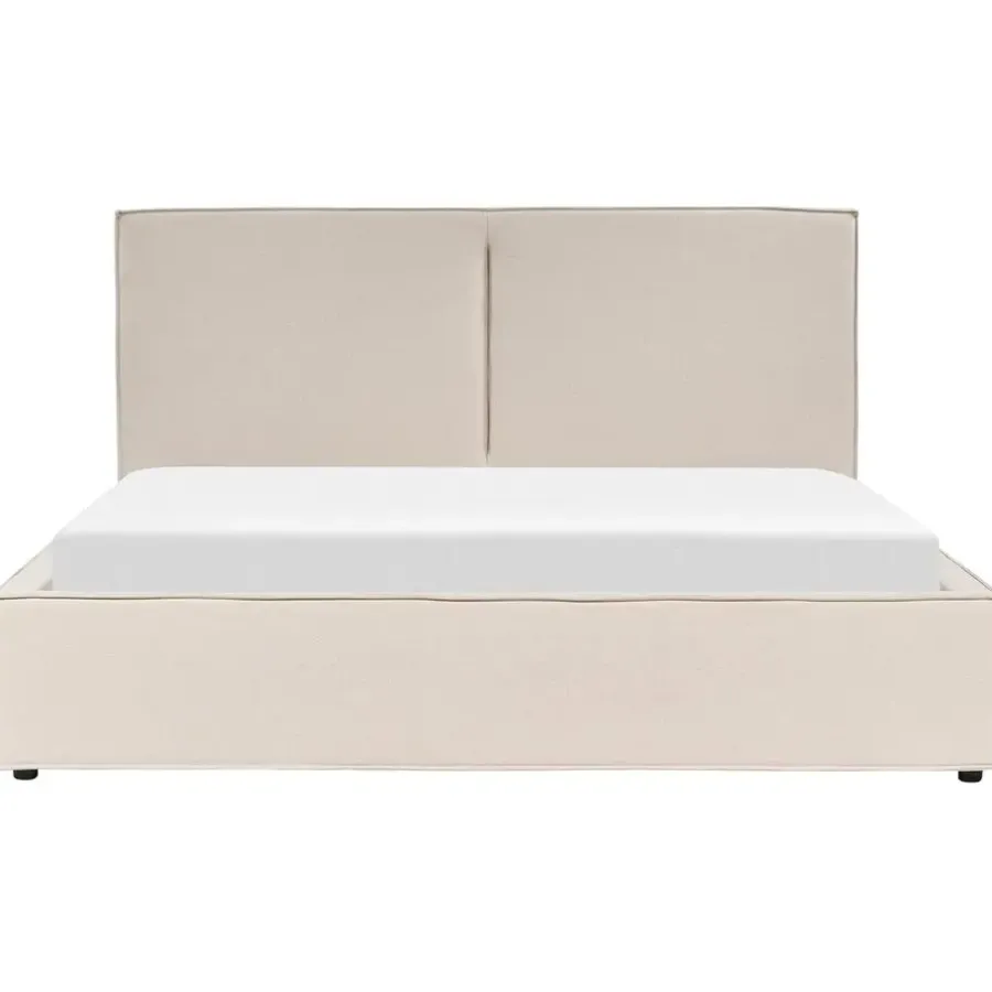 Beliani MOISSAC - Bed - Beige - 180 x 200 cm - Polyester