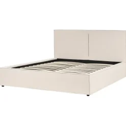 Beliani MOISSAC - Bed - Beige - 180 x 200 cm - Polyester
