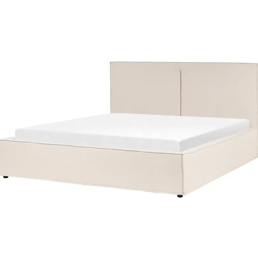 Beliani MOISSAC - Bed - Beige - 180 x 200 cm - Polyester