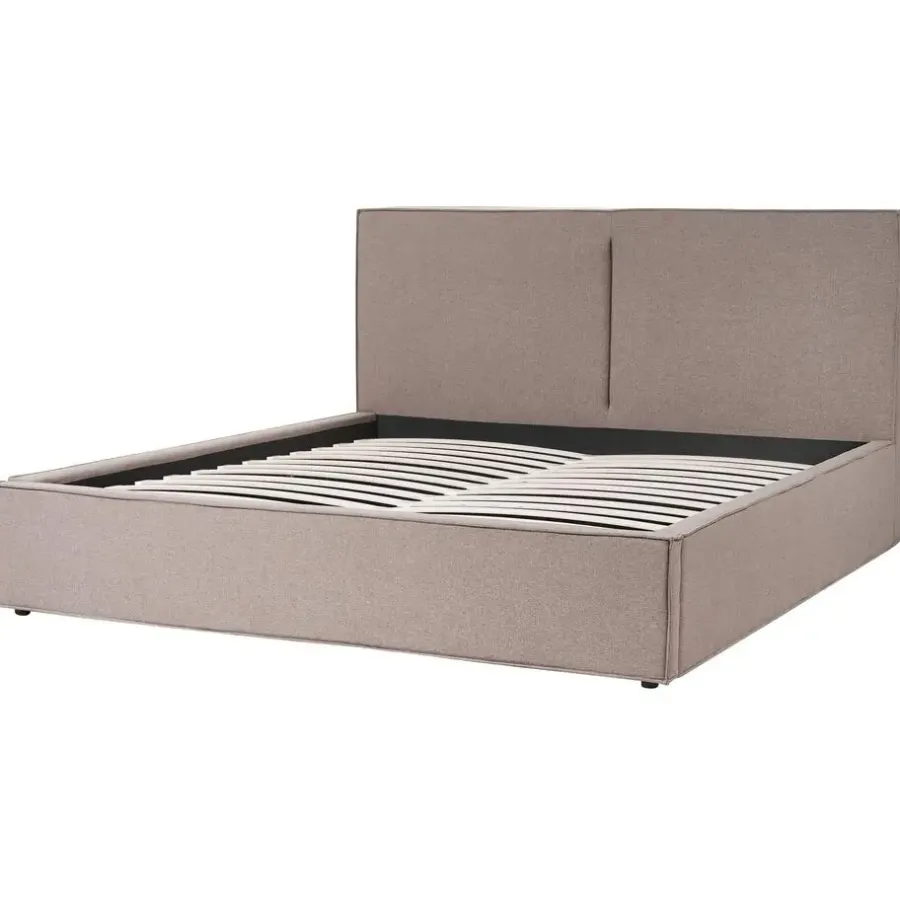 Beliani MOISSAC - Bed - Taupe - 180 x 200 cm - Polyester