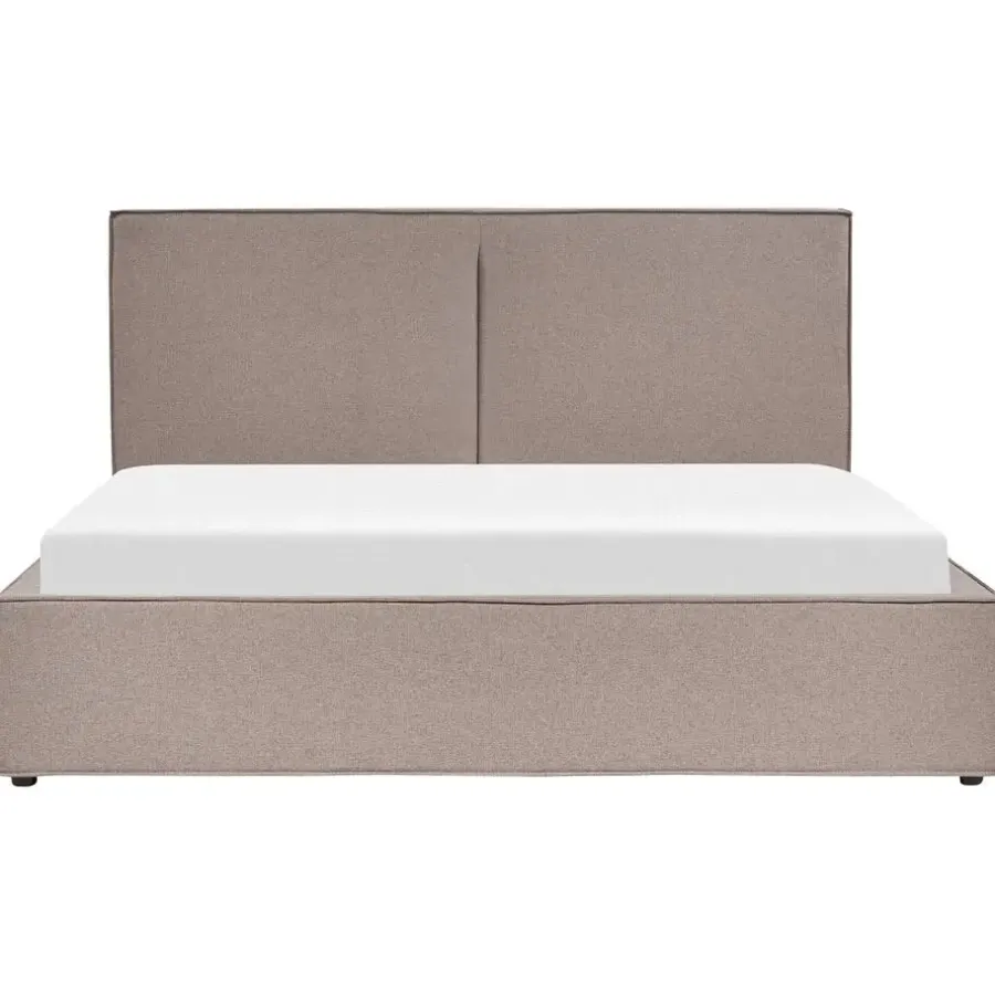 Beliani MOISSAC - Bed - Taupe - 180 x 200 cm - Polyester