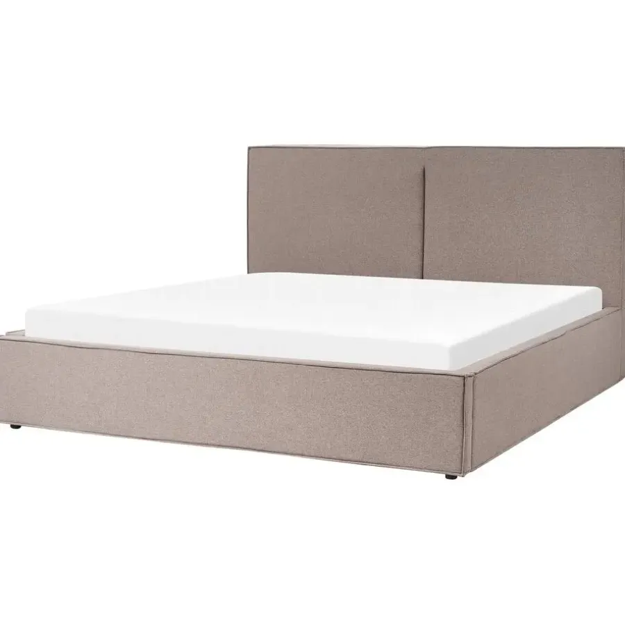 Beliani MOISSAC - Bed - Taupe - 180 x 200 cm - Polyester