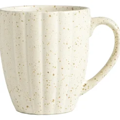 Leen Bakker Mok met oor Flora naturel stoneware