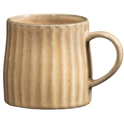 Kopjes, Mokken En Bekers-Leen Bakker Mok met oor Mila - beige - stoneware - 340 ml