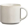 Leen Bakker Mok met oor Studio - crème - stoneware - 380 ml