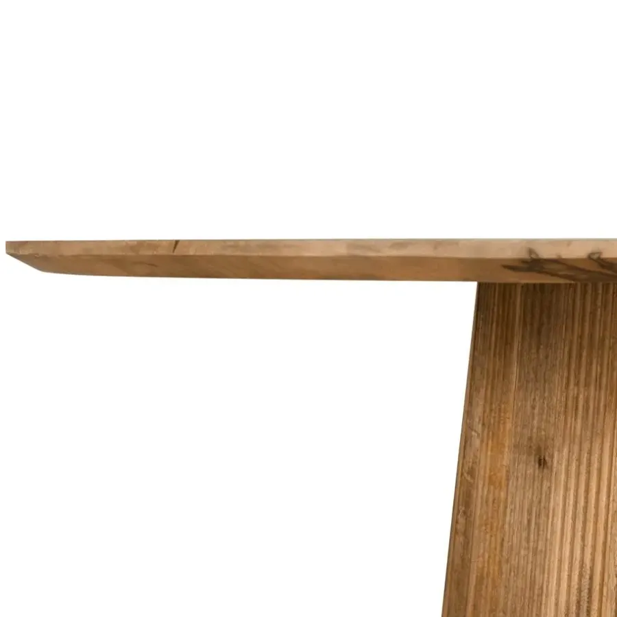 Industriële Eettafels|Ovale Eettafels-Collectables Mokka Eettafel Lichtbruin 200cm