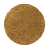 Vloerkleden|Hoogpolige Vloerkleden-Muratap Monaco Soft Rond Shaggy Hoogpolig Vloerkleed Goud - 160 CM ROND
