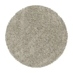 Muratap Monaco Soft Rond Shaggy Hoogpolig Vloerkleed Beige - 160 CM ROND
