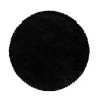 Hoogpolige Vloerkleden|Ronde Vloerkleden-Muratap Monaco Soft Rond Shaggy Hoogpolig Vloerkleed Black - 160 CM ROND