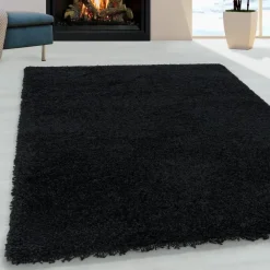 Muratap Monaco Soft Shaggy Hoogpolig Vloerkleed Black - 240x340 CM